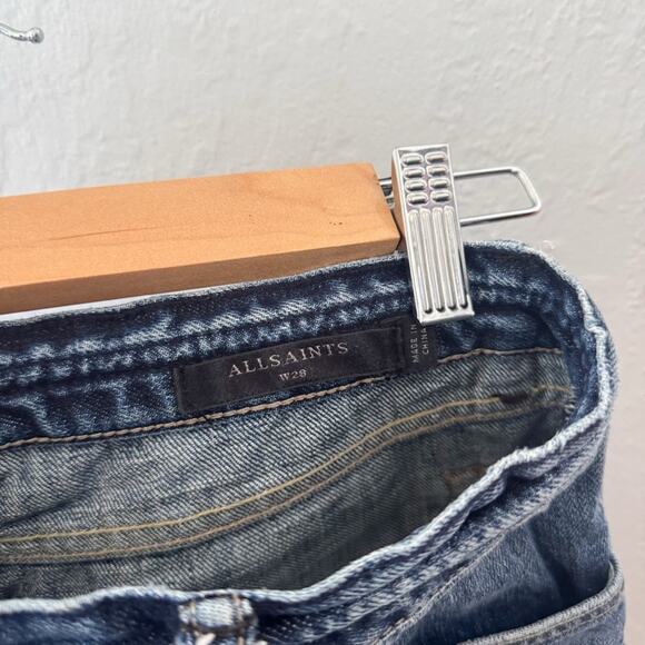 All Saints Denim Shorts Low Rise Y2K - Picture 5 of 6